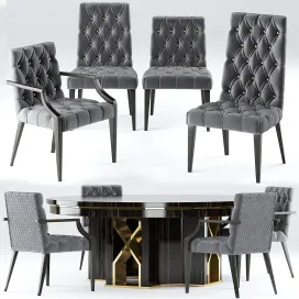 Table chairs vittoria frigerio